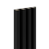 Dekoračné panely MAXI čierny mat 3D lamely na filcovom podklade 270 x 17,7 cm