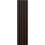 Dekoračné panely dub tmavý 3D lamely na filcovom podklade 270 x 30 cm