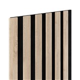 Dekoračné panely SLIM dub sonoma 3D lamely na filcovom podklade 270 x 30 cm