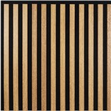 Dekoračné panely dub svetlý 3D lamely na filcovom podklade 60 x 60 cm