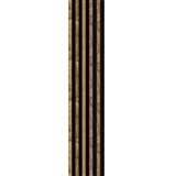 Akustické dekoračné lamely dub wotan 3D lamely na filcovom podkladu 250 x 30 cm - POSLEDNÉ KUSY