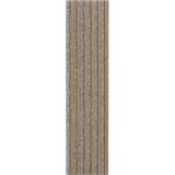 Dekoračné panely dub svetlý 3D lamely na sivom filcovom podklade 270 x 30 cm