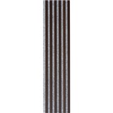 Dekoračné panely dub tmavý 3D lamely na sivom filcovom podklade 270 x 30 cm