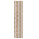 Akustické dekoračné panely wotan 3D lamely na sivom filcovom podklade 270 x 30 cm