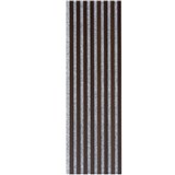 Dekoračné panely dub tmavý 3D lamely na sivom filcovom podklade 270 x 40 cm