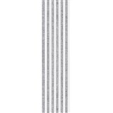 Dekoračné panely biele 3D lamely na sivom filcovom podklade 270 x 30 cm