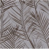 Vliesové tapety na stenu Attractive2 palmové listy hnedé
