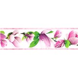 Samolepiace bordúry vetvičky s kvetmi fialové 5 m x 8,3 cm