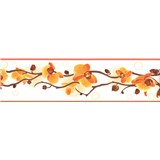 Samolepiace bordúry orchidea žlto- hnedá 5 m x 8,3 cm - POSLEDNÉ KUSY