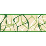 Samolepiace bordúry štvorčeky zelené 5 m x 6,9 cm