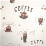 Vliesové tapety na stenu IMPOL káva na bielom podklade