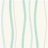Vliesové tapety na stenu Natural Living vlnovky aqua