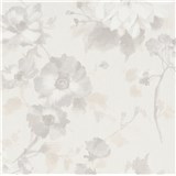 Vliesové tapety na stenu G.M.K. Fashion For Walls kvety sivo-hnedé na krémovom podklade