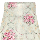 Samolepiace tapety ružičky s ornamentami na zelenom podklade 45 cm x 10 m
