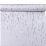 Samolepiace tapety strieborné vlnovky 45 cm x 10 m - POSLEDNÉ METRE