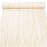 Samolepiace tapety vlnovky na krémovom podklade 45 cm x 10 m - POSLEDNÉ METRE