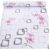 Samolepiace tapety kvety s rámčekmi 45 cm x 10 m