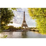 Vliesové fototapety Eiffelova veža rozmer 375 cm x 250 cm - POSLEDNÉ KUSY