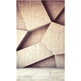 Vliesové fototapety 3D geometrické tvary rozmer 150 cm x 250 cm - POSLEDNÉ KUSY