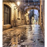 Vliesové fototapety starobylé ulice rozmer 225 cm x 250 cm