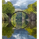 Vliesové fototapety oblúkový most rozmer 225 cm x 250 cm - POSLEDNÉ KUSY