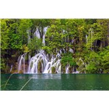 Vliesové fototapety Plitvické jazerá rozmer 375 cm x 250 cm