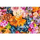 Vliesové fototapety vintage kvety rozmer 375 cm x 250 cm
