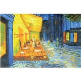 Vliesové fototapety terasa kaviarne v noci - Vincent Van Gogh rozmer 375 cm x 250 cm