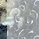 Statická fólia transparentná SCROLL FLOWER - 45 cm x 1,5 m (cena za kus)
