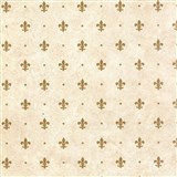 Samolepiace tapety - ľalie zlaté na béžovom podklade 45 cm x 15 m