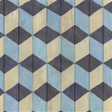 Samolepiace tapety drevené dosky modro-hnedé 45 cm x 15 m