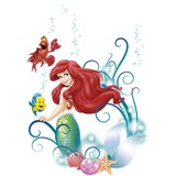 Samolepky na stenu Disney Malá morská víla Ariel rozmer 50 cm x 70 cm