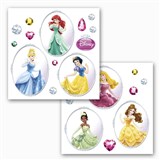 Samolepky na sklo Disney Princess rozmer 31 cm x 31 cm