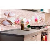 Samolepiace tapety za kuchynskú linku ZEN kvetiny rozmer 180 cm x 60 cm