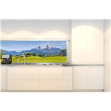 Samolepiace tapety za kuchynskú linku Alpy rozmer 180 cm x 60 cm