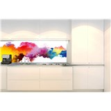 Samolepiace tapety za kuchynskú linku farebný abstrakt rozmer 260 cm x 60 cm