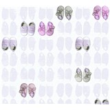 Detské vliesové tapety na stenu Little Stars papučky fialovo-ružové