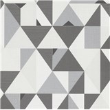 Vliesové tapety na stenu IMPOL Novara 3 geometrický vzor sivo-biely