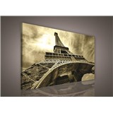 Obraz na stenu Eiffelova veža v sépia 75 x 100 cm