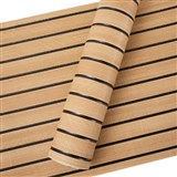 Samolepiace panely na stenu lamely na penovom podklade hnedé rozmer 270 x 48,5 cm