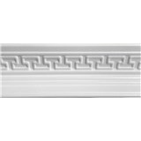 Polystyrénové dekoratívne lišty, rozmer 1000 x 50 x 90 mm, biela s gréckym kľúčom