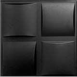 Stropné panely 3D XPS PLAID čierny rozmer 50 x 50 cm
