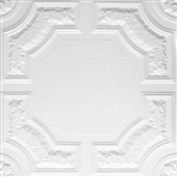Stropné panely 3D XPS CARACAS Z biely rozmer 50 x 50 cm