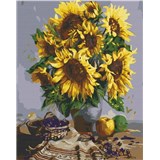 Maľovanie podľa čísel slnečnice rozmer 40 x 50 cm