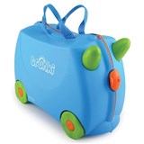 Detský kufor TRUNKI na kolieskach modro-zelený