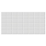 Obkladové panely 3D PVC rozmer 960 x 480 mm obklad biely 7,5 x 11,5 cm