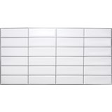 Obkladové panely 3D PVC rozmer 955 x 480 mm obklad biely, čierna škára