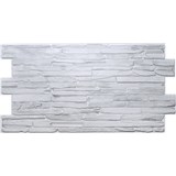 Obkladové panely 3D PVC rozmer 980 x 500 mm kameň svetlo sivý