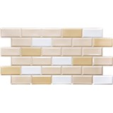 Obkladové panely 3D PVC rozmer 955 x 480 mm obklad hnedo-biely
