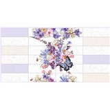 Obkladové panely 3D PVC rozmer 955 x 480 mm kvety s motýle